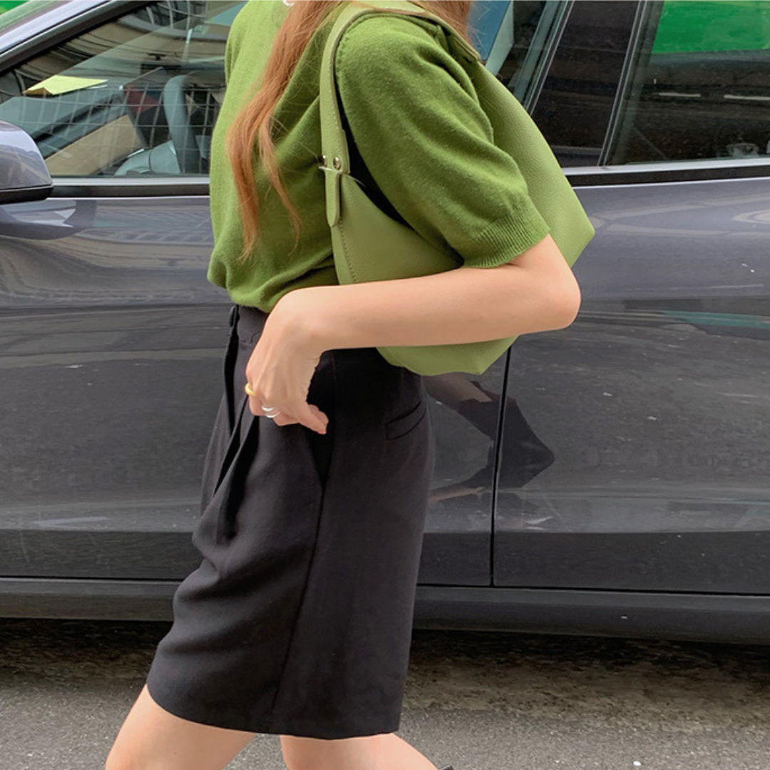 Amira Bag in Matcha, worn